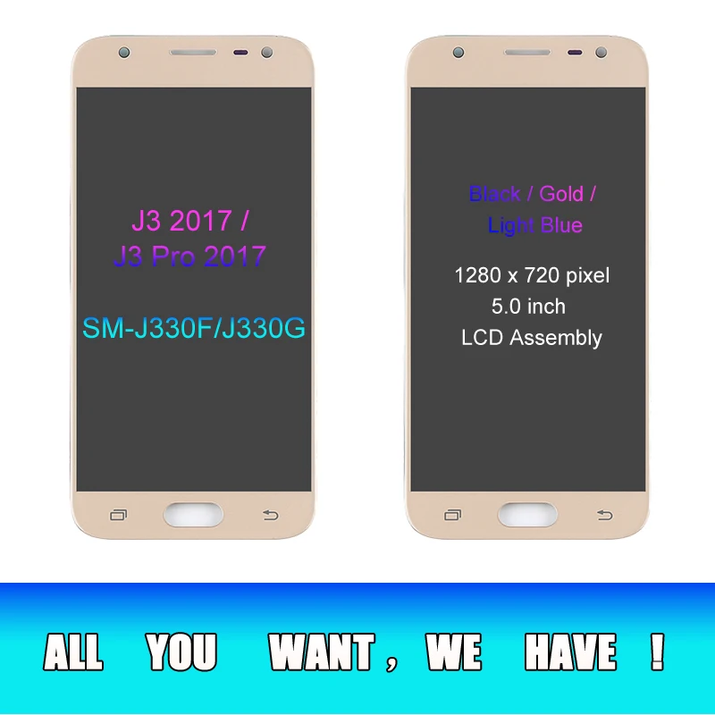 Для Samsung Galaxy J3 2017 J330 ЖК экран J330f SM J330FN дисплей + сенсорный дигитайзер сборка с