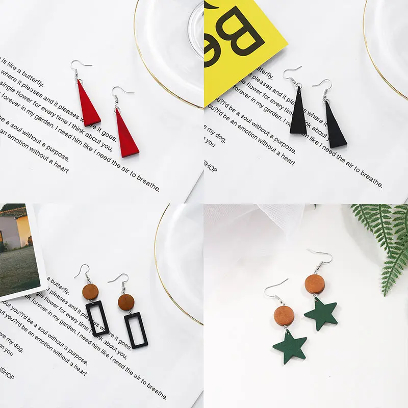 Новинка 1 пара простые изящные длинные свадебные серьги в стиле ретро с