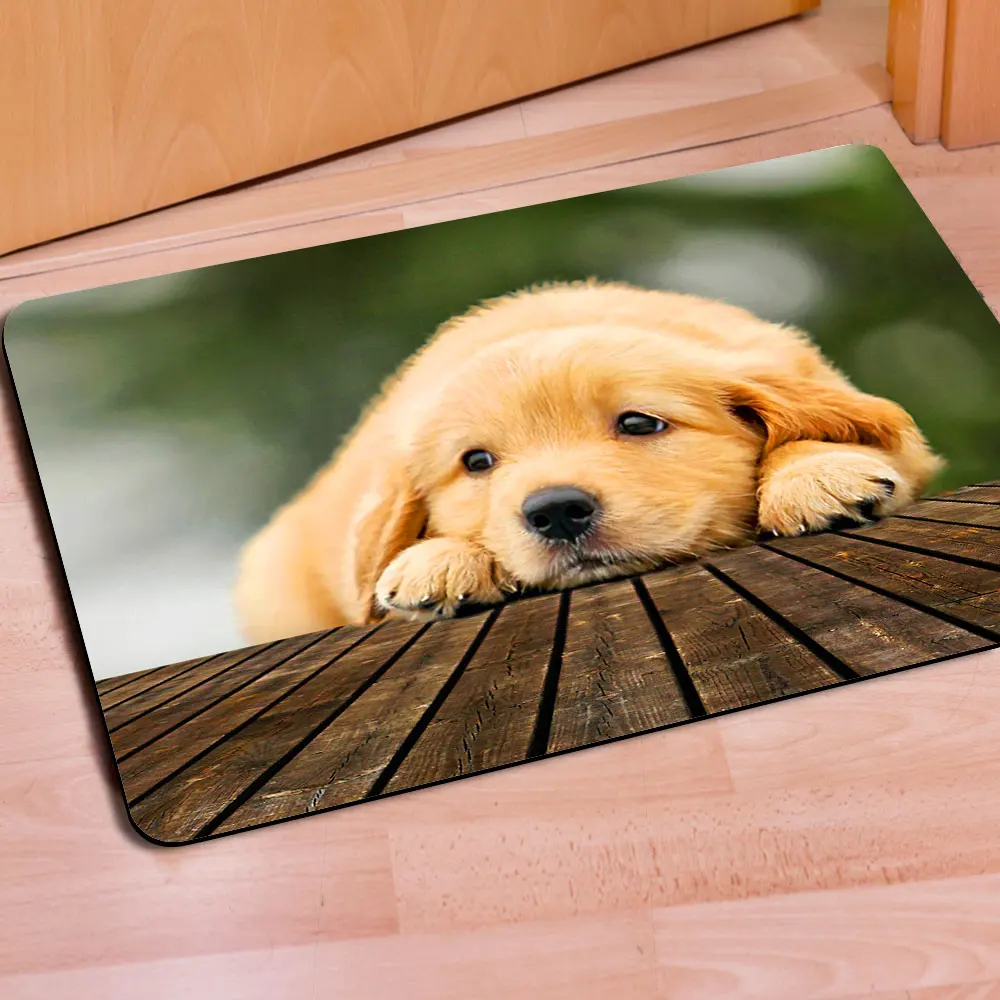 Популярный коврик 40 см * 60 для ванной комнаты двери симпатичный Мопсов и собак