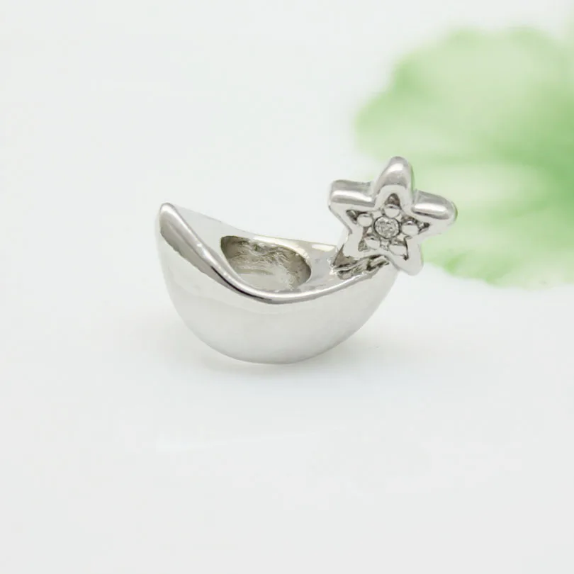 Модные ювелирные изделия Луна Звезда ночь Европейский Шарм бусины подходят