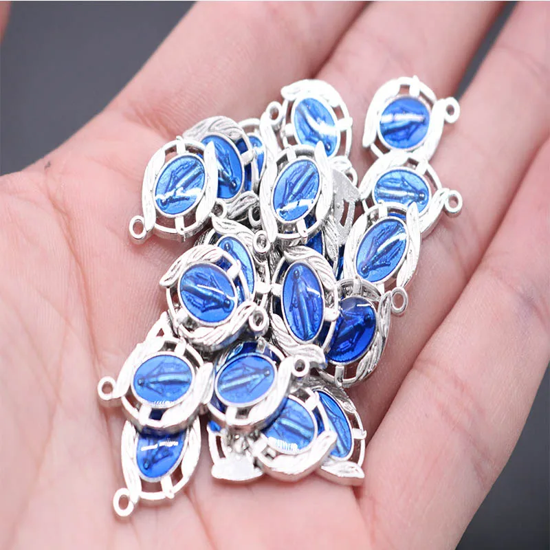 144 шт./новая медаль католической голубой Девы Марии новая модная розовая Дева