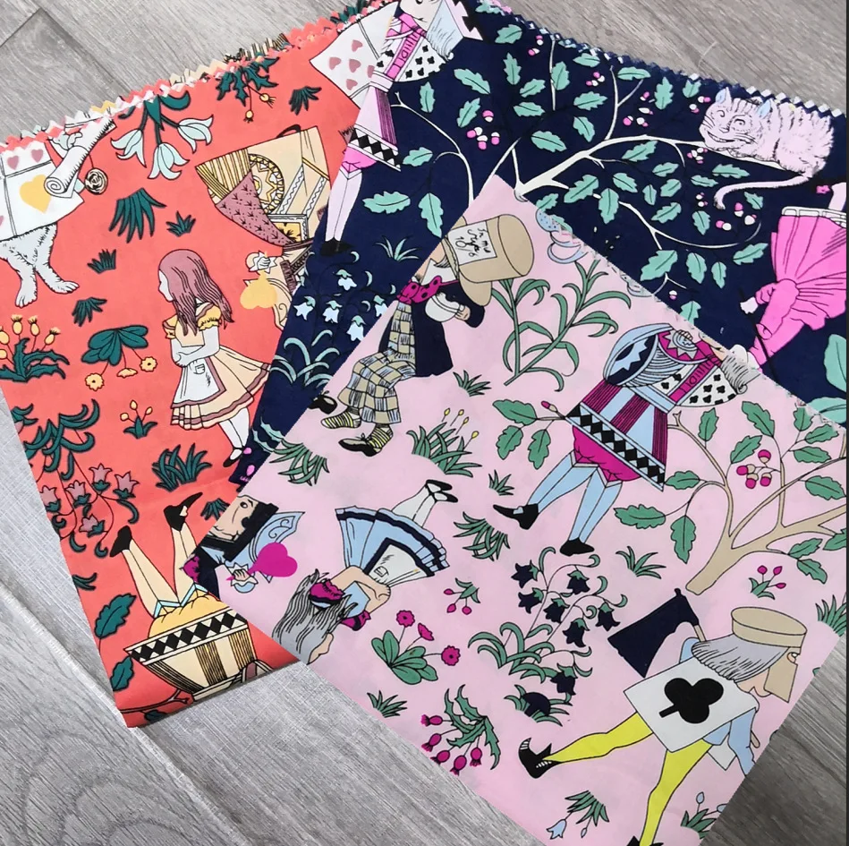 Хлопчатобумажная ткань высокой плотности поплин печати лето покер девушка