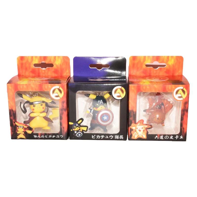 FUNKO POP Dragon Ball Saiyan Goku Пикачу Луффи Карманный Брелок фигурка Коллекционная модель игрушки для детей Рождественский подарок