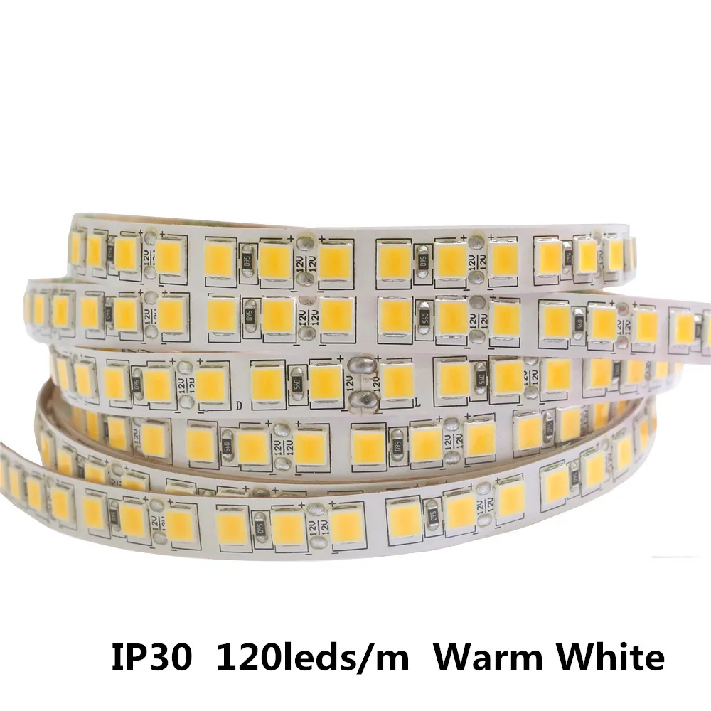 5 M 600/300 светодиодный SMD 5054 Светодиодные ленты свет не Водонепроницаемый DC 12 V лента ярче, чем 5050 5630 3528 холодный белый/теплый белый
