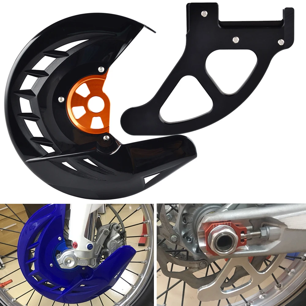BO Спереди и сзади тормозного диска гвардии для Husaberg Husqvarna TE FE TC FC TX FX FS 125 150 200 250 300 350 390 400 450 501 350 S 501 S 250i - Цвет: BO