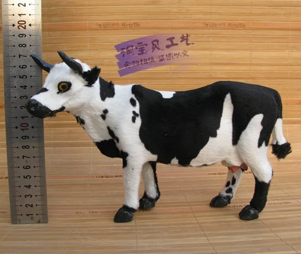 cute simulation cow toy polyethylene &amp furs doll gift 25x8x18cm 2445 | Игрушки и хобби