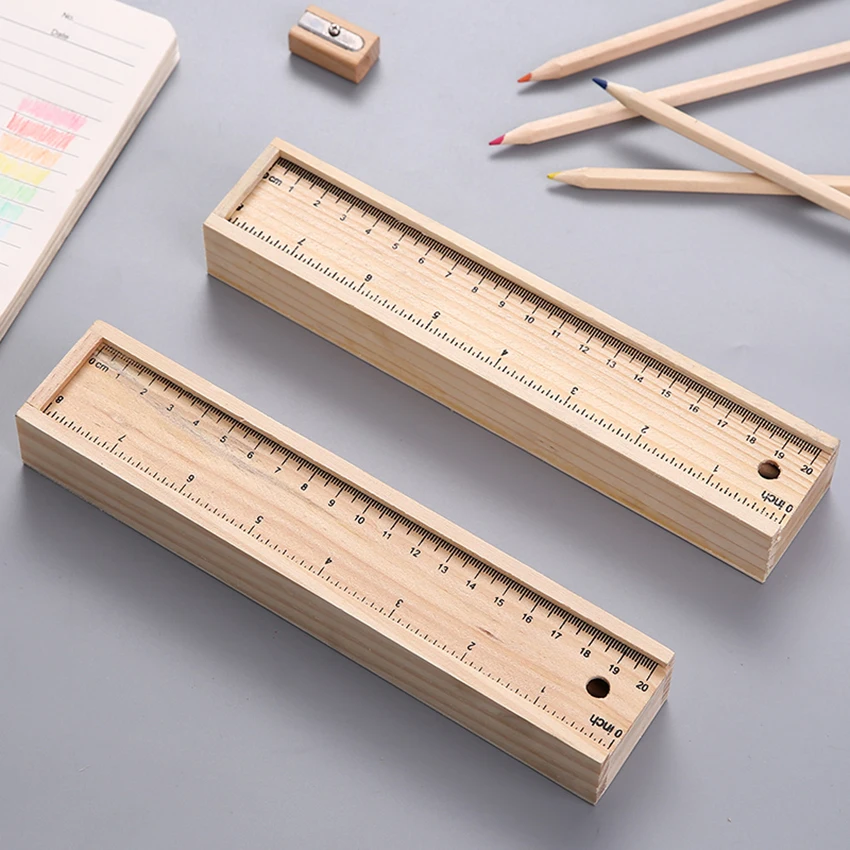 Карандаши 12 цветов предварительно заточенные с деревянным футляром для хранения