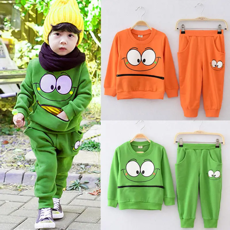 Citgeett Baby Boy Girl Kid Casual Long Sleeve Top T-shirt+Pants Sweater Cute Outfit Sportswear Clothe Spring Autumn Set | Детская одежда