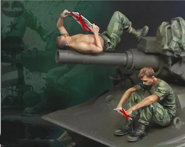 1/35 модельная фигурка из смолы разобранный Неокрашенный набор // X301 (без емкости) |