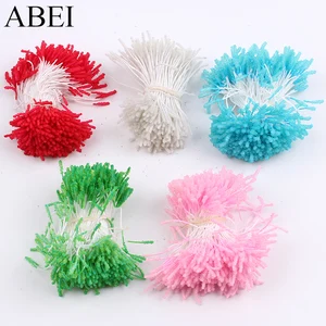 800 шт.лот 1 мм голова мини искусственный стеклянный цветок тычинка твист DIY свадьба торт скрапбукинг украшения Цветы Аксессуары