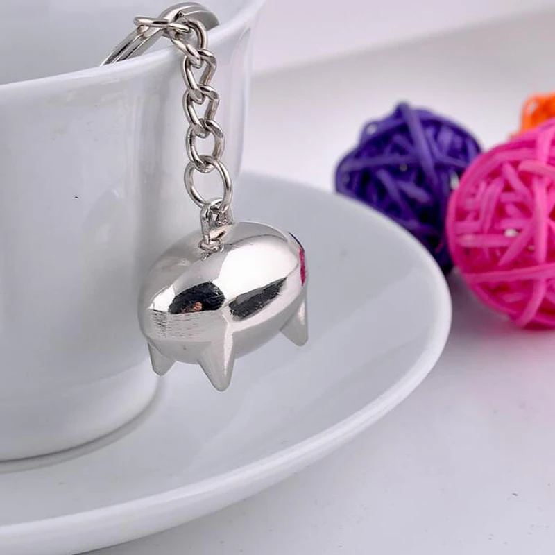 (12 pieces/lot)New Arrival Cartoon Lovely Mini Emma Pig Keychain Keyring Personalized Key Chain Wedding Ideas Gift Free Shipping | Дом и сад
