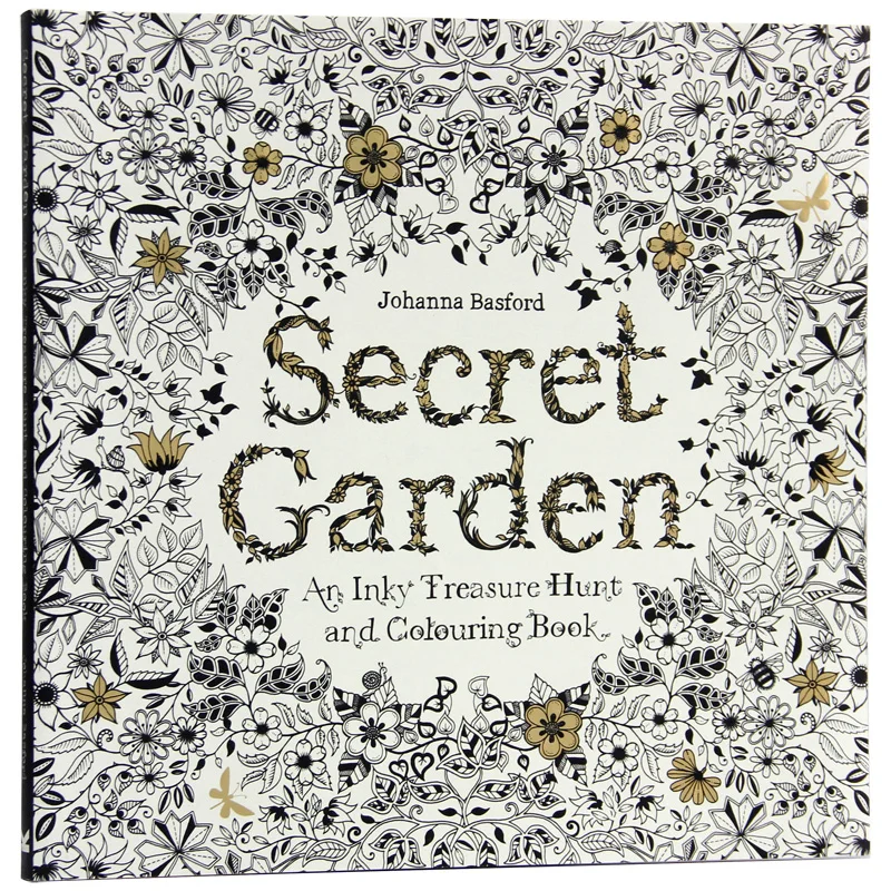 

96 Pages English Secret Garden Coloring Books for Adults Kids Relieve Stress Kill Time Graffiti Painting Book Libros