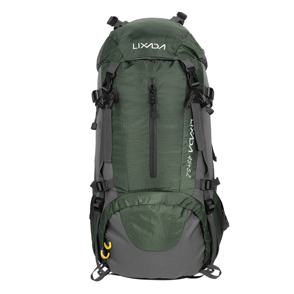 Army Green Lixada 50л рюкзак Водонепроницаемый рюкзак дорожная сумка Открытый походный рюкзак Кемпинг Туризм Велосипедный спорт тактический армейский рюкзак - Цвет: Army Green