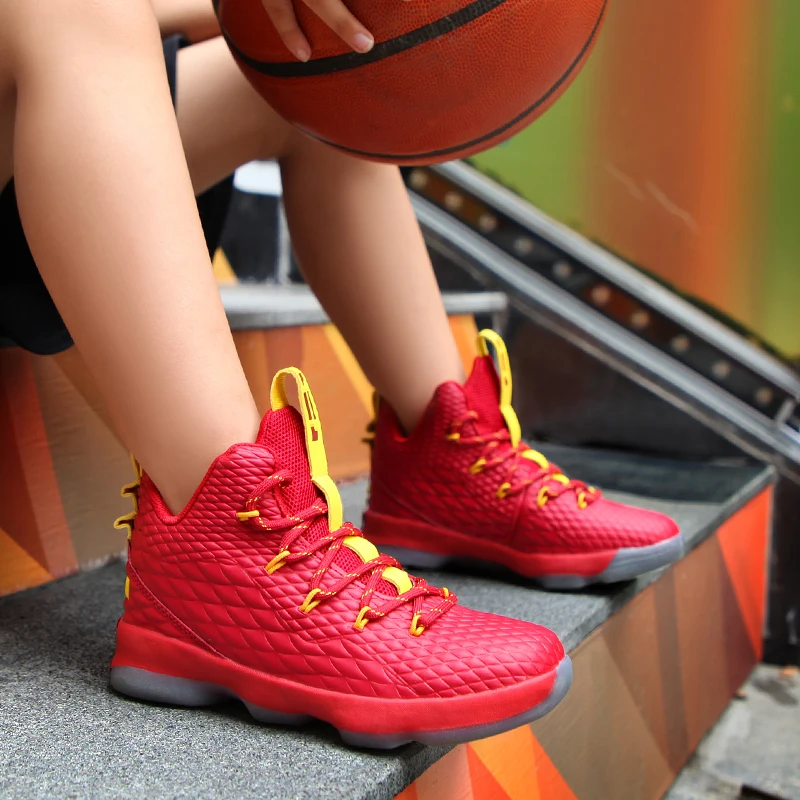 Детские баскетбольные кроссовки спортивные с Lebrones Zoom LBJ XV детские для мальчиков и