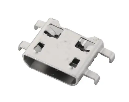 10 шт. Micro USB Тип передачи данных B гнездо 5Pin SMT SMD 4 ножки DIP паяльный Разъем плоский