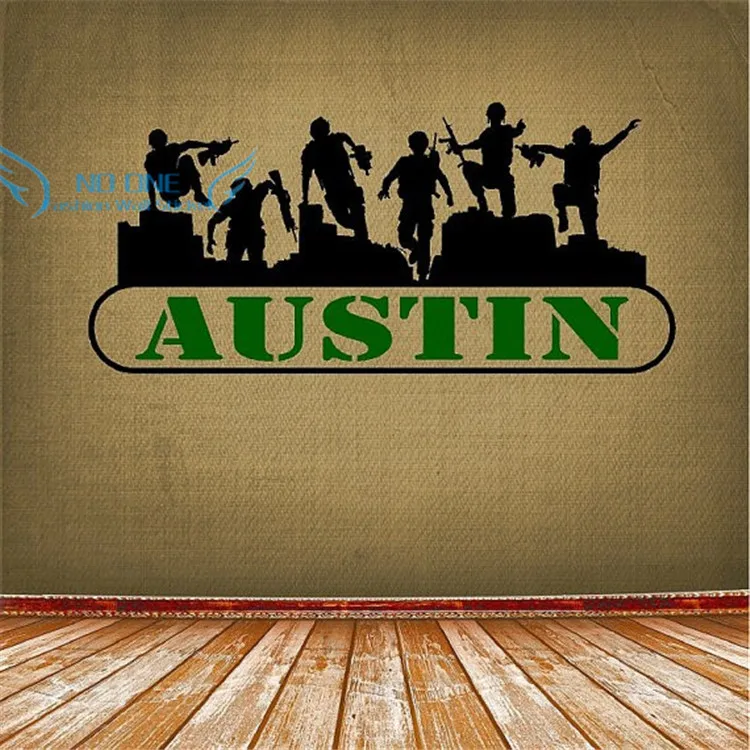

Personalized Army Wall Decal Removable Vinyl Wall Sticker Boys Room Wall Stickers Home Decor