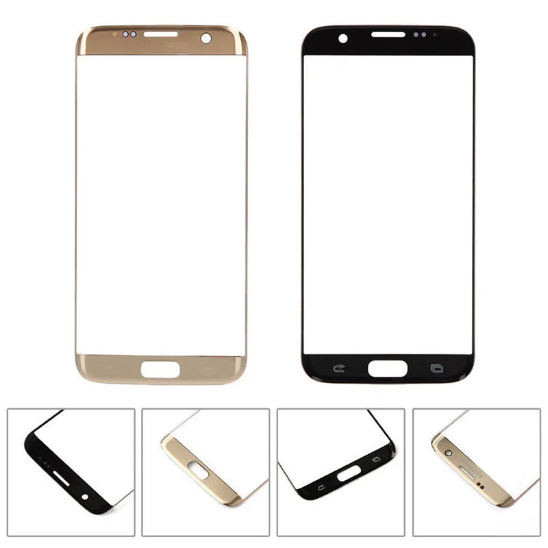 Переднее внешнее стекло крышка объектива Замена для Samsung Galaxy S6 S7 Edge G925 G935 G935F G935FD