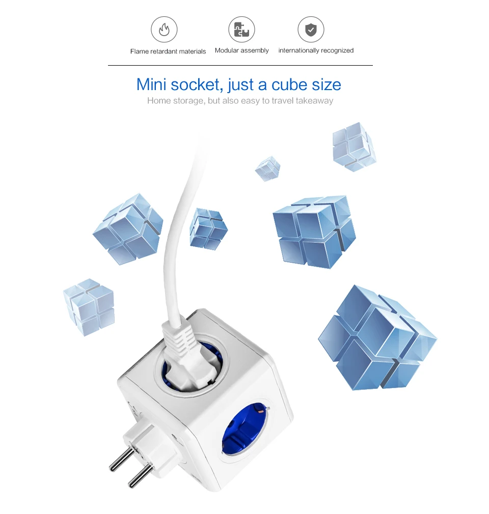 SHIERAK, умный дом, Силовая розетка, европейская вилка, 4 розетки, 2 порта usb, адаптер, удлинитель, адаптер, мульти переключаемые розетки