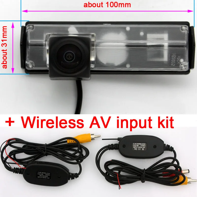 Y8075-AV Для Mitsubishi Pajero Sport Grandis Challenger Nativa Montero Sport 2008~ Обратный парковочный беспроводной монитор для камеры заднего вида - Название цвета: Y8075-AV