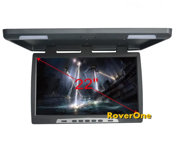 Цифровой широкоэкранный автомобильный ЖК-монитор RoverOne 2" с креплением на крышу для автобуса и ТВ, откидной экран, мультимедийный видео-рекламный плеер