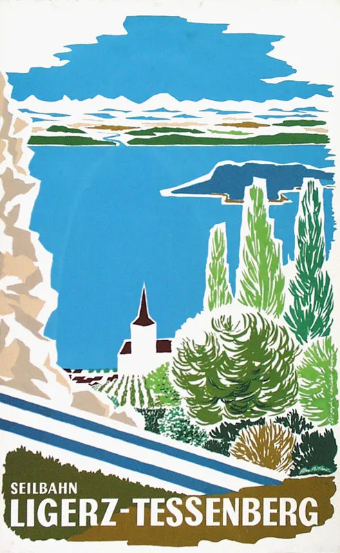 Switzerland Berne Tourism Posters Niesen Bahn Classic Wall Stickers Canvas Painting Vintage Poster Home Bar Decor Gift | Дом и сад