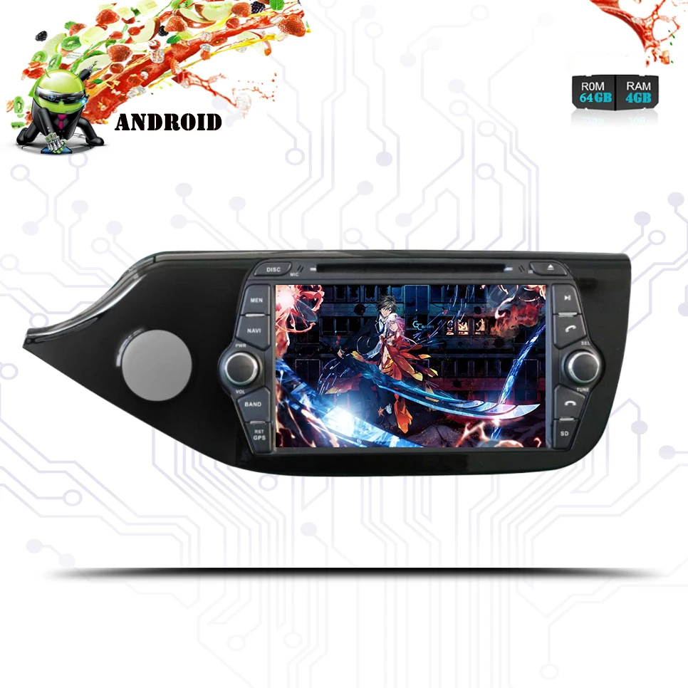 4GRAM 64G ROM Android 9 0 3/4G Автомобильный Радио Мультимедийный видео плеер GPS для Kia Ceed 2013 2014