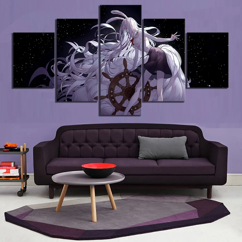 Стены искусства печать на холсте картина 5 Панель цельный морковь мультфильм