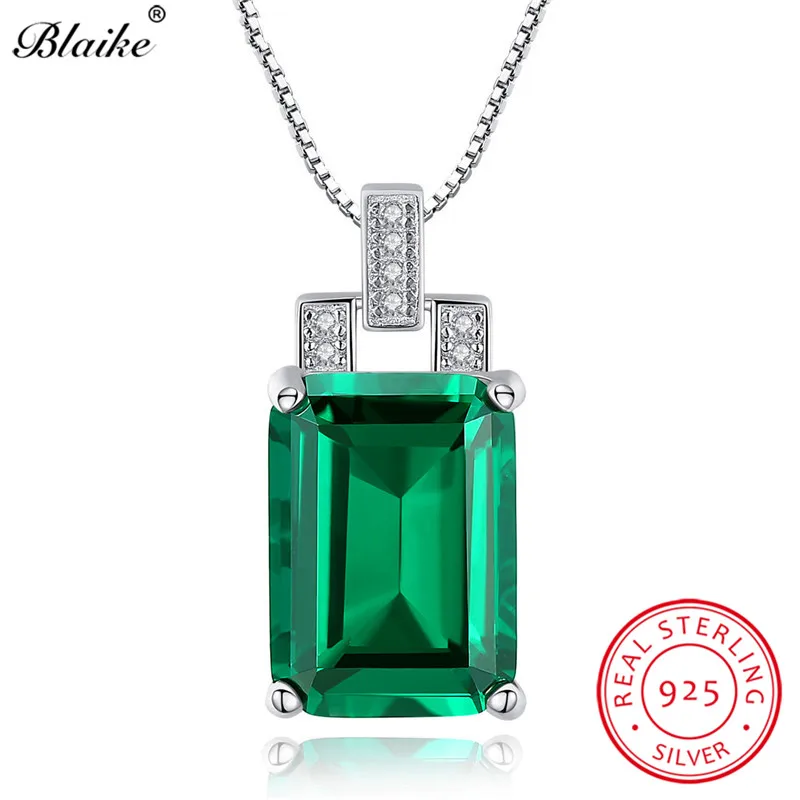 Blaike цельное серебро 925 пробы большой камень прямоугольник по рождению