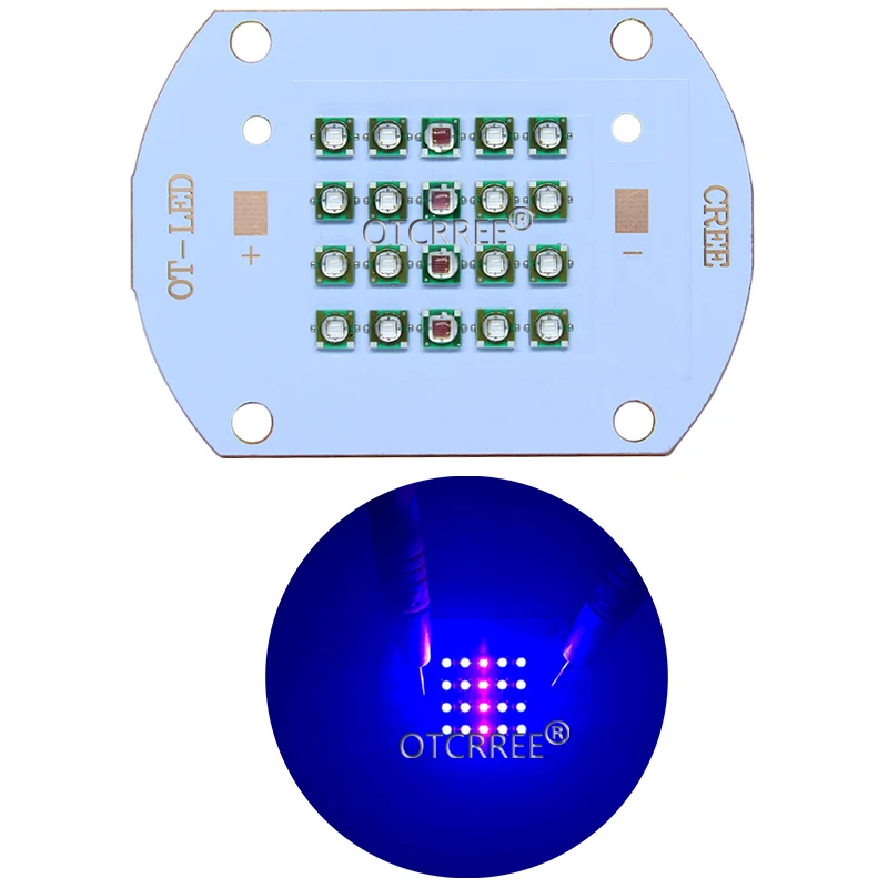 Светодиодный излучатель Cree XPE 30W50W60W ярко синий свет 660 нм красный 450 для