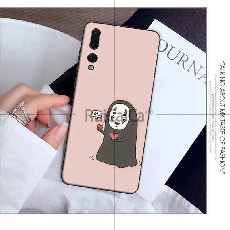 Чехол для телефона с изображением аниме Ghibli Миядзаки без лица Huawei P9 P10 Plus Mate9 10 Mate10