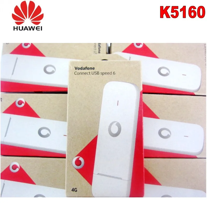 Разблокированный Huawei Vodafone K5160 с антенной 4G LTE Dongle мобильный широкополосный USB Modems