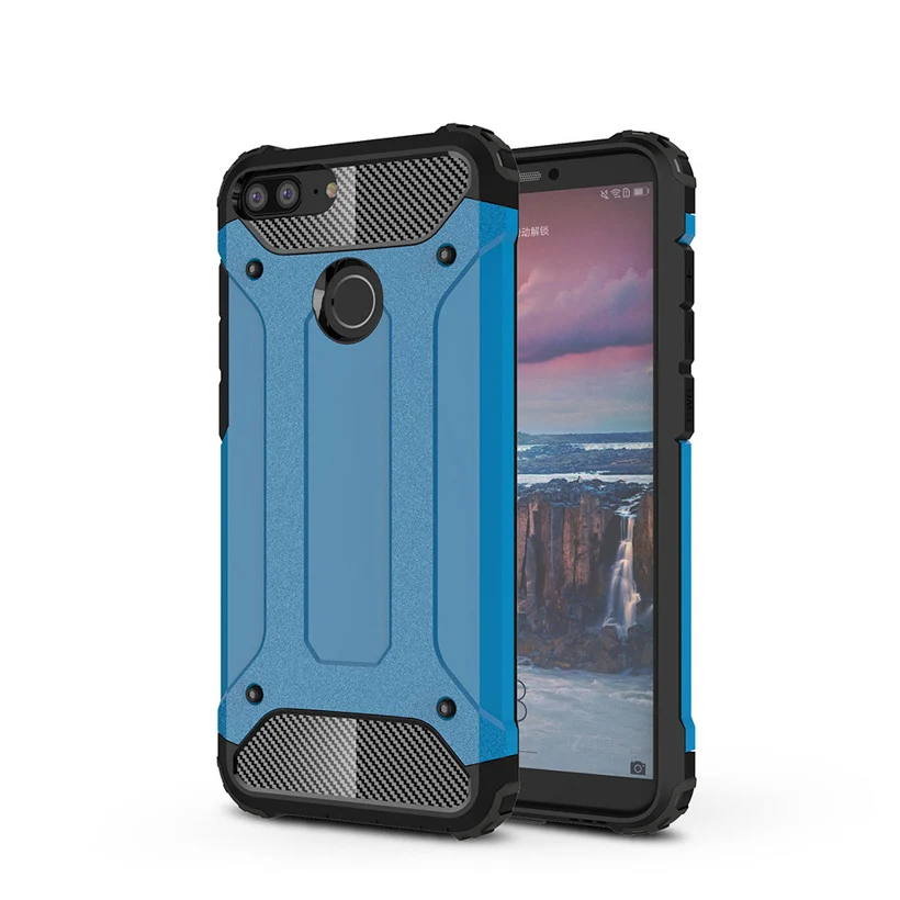 Blue Для huawei Honor 6C 5X6X9 10 lite 8X Max 8 Pro 8C 5C V8 V10 чехол для huawei Y9 Y7 Y6 II Pro Y5 Y7 Prime задняя крышка - Цвет: Blue