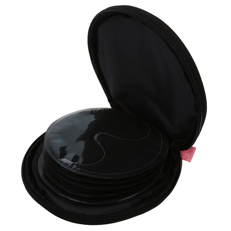 SODIAL(R) розовый нейлон 20 шт. Емкость CD DVD держатель круглый чехол кошелек для