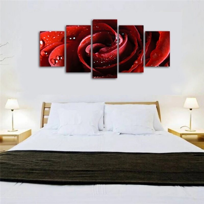 Новинка 5 шт. Модульная картина домашний Декор Рисунок нанесенный Современная