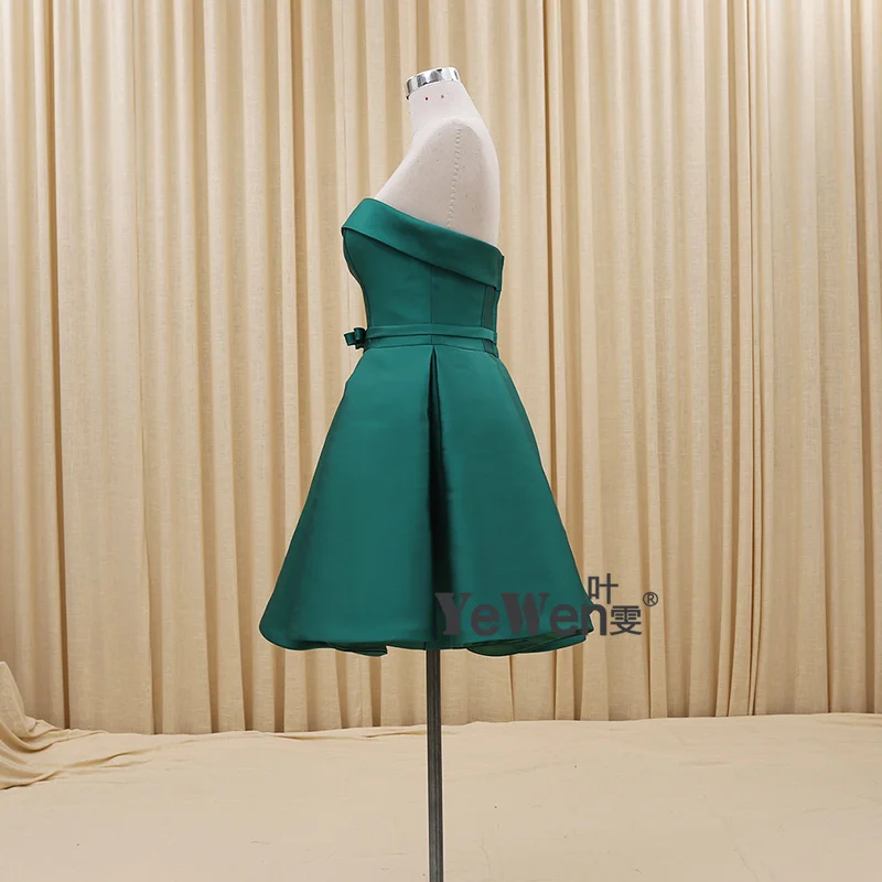 2019 Green Bow Pink Purple Blue Girls Short Cocktail Dresses Mini Sexy Party Gown robe de cocktail feestjurken coctail dress | Свадьбы и