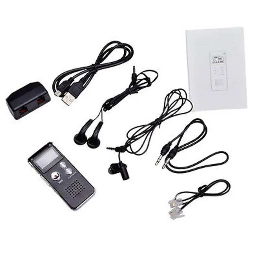 HIPERDEAL 8 Гб цифровой Аудио Диктофон перезаряжаемый диктофон usb накопитель MP3 плеер