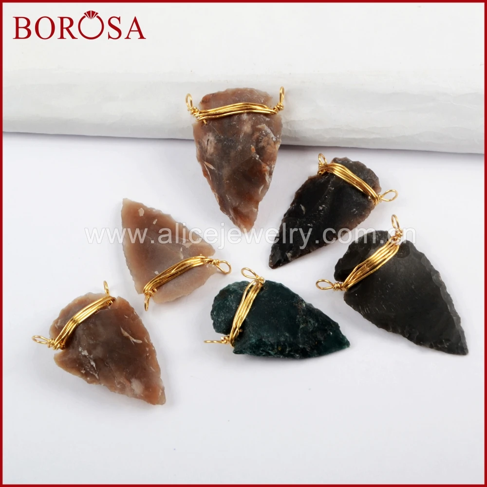 Позолоченная проволочная оболочка BOROSA 10/20 шт. натуральные жаберы наконечники