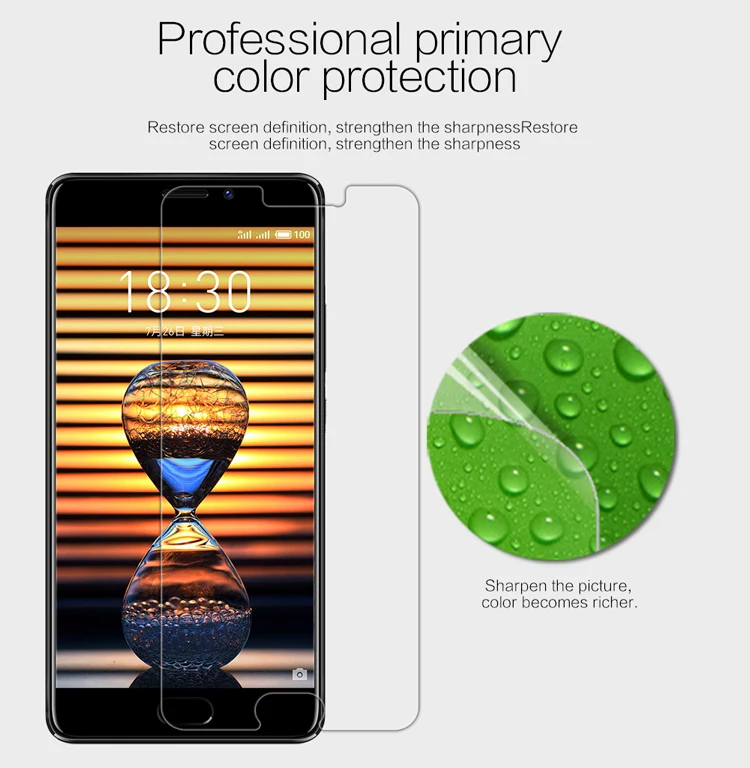 Для Meizu pro 7 plus Защитная пленка NILLKIN Супер прозрачная защитная против отпечатков