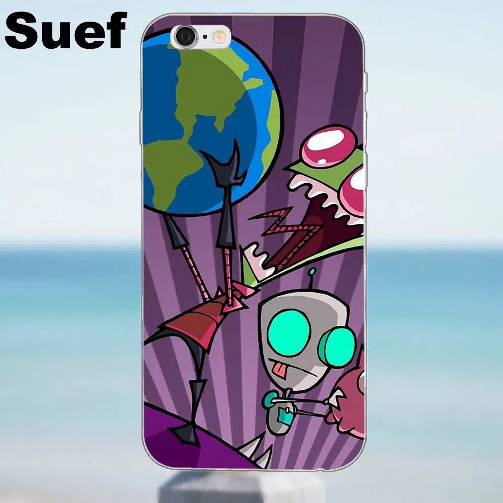 Alien Invader Zim Gir TPU Чехлы для iPhone 4 4S 5 5S 5C SE 6 6S 7 8 Plus X Samsung Galaxy J1 J3 J5 J7 A3 A5 2016 2017|case for iphone|case