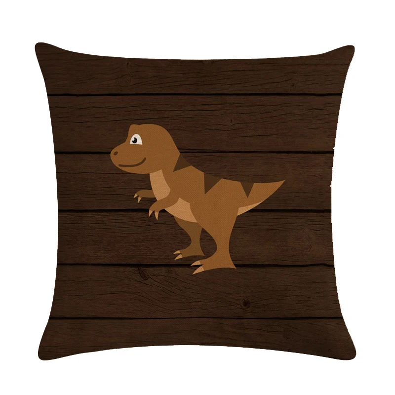 Мультяшная собака кошка кролик олень сова детская наволочка квадратный