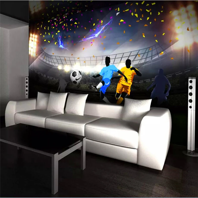 High-definition giant football field 3D backdrop wall | Обустройство дома