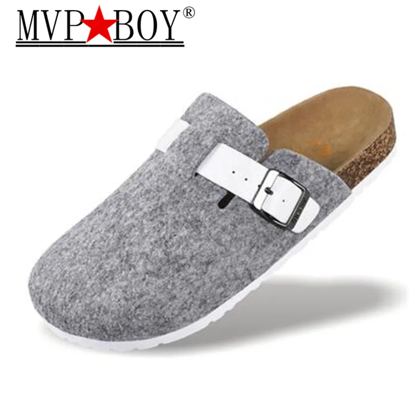 Мужские туфли с закрытым носком на плоской подошве размеры 36 44|slippers black|slippers