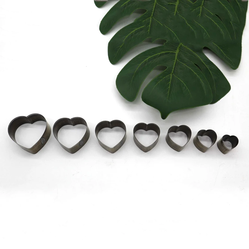 

DIY leather craft heart shape bell ring die cutting knife mould 7pcs/lot knife mould hand punch tool patter