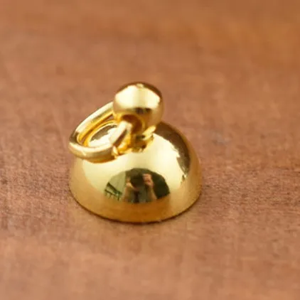 hanger ring cap gold 5 компл. 6-25 мм полый стеклянный шар с бисером колпачок набор orb Стеклянные Флаконы подвеска в форме стеклянной бутылки Глобус ювелирных изделий - Цвет: hanger ring cap gold