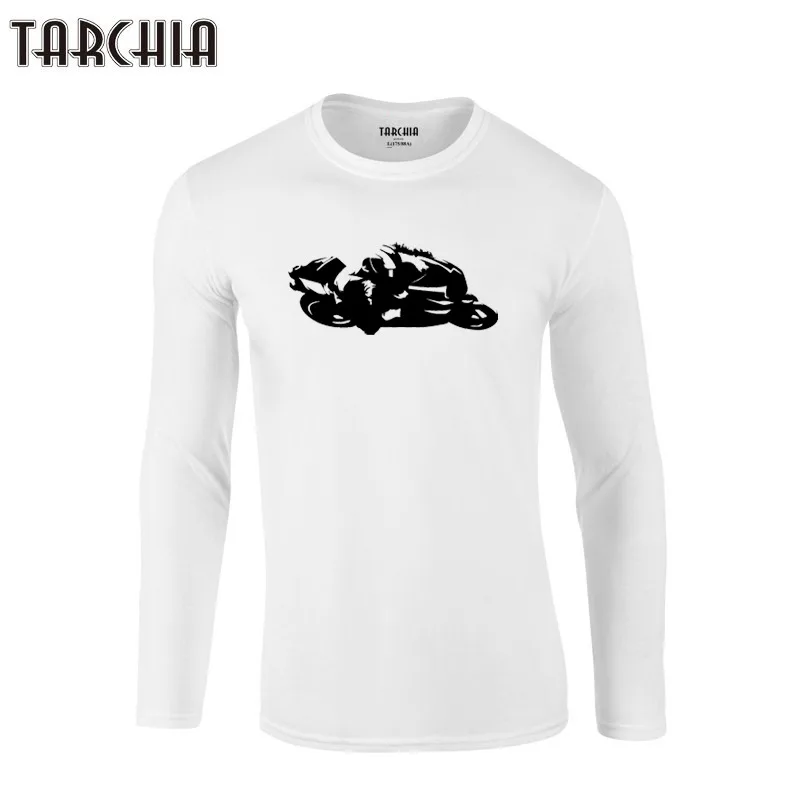 Футболки TARCHIA новый дизайн 2021 года футболки из 100% хлопка с длинным рукавом