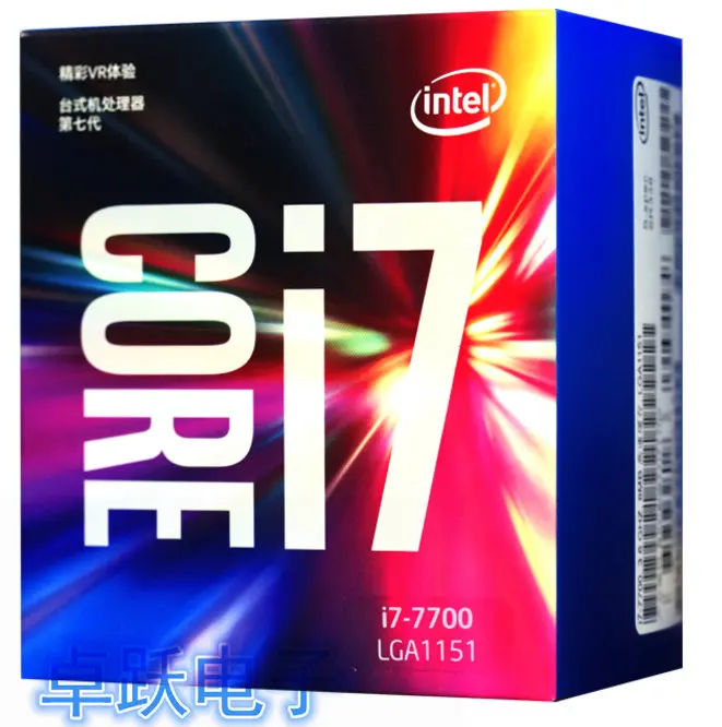 Процессор Intel Core 7 series I7 7700 I7-7700 ЦП в штучной упаковке LGA 1151-land FC-LGA 14 нанометров