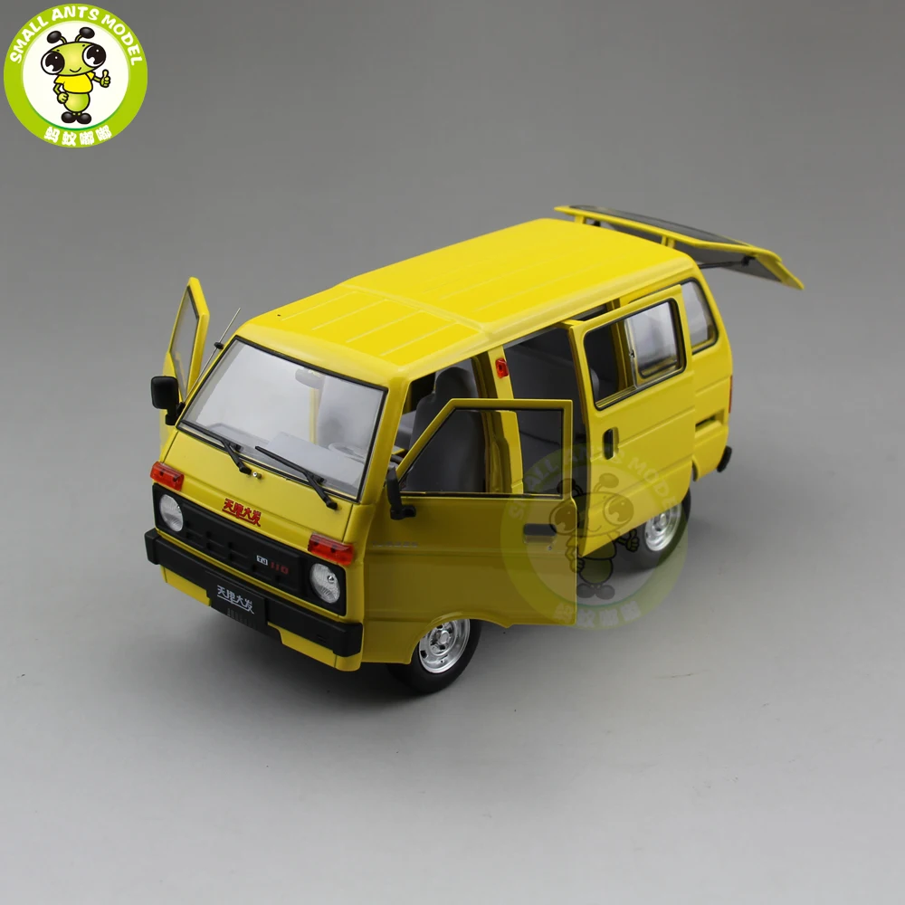 1/18 DAIHATSU Китай Тяньцзинь хуали TJ110 литой автомобиль фургон Модель Игрушка Подарочная коллекция желтый