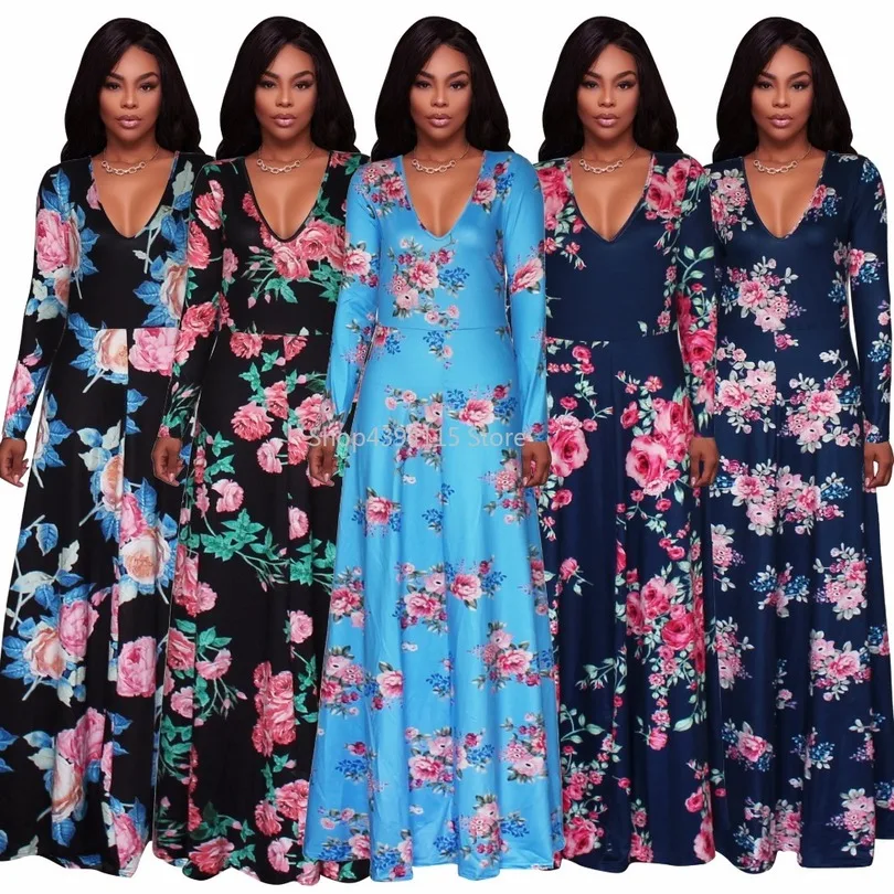new style African Women clothing Dashiki fashion Print elastic cloth long sleeves dress Super size S M L XL 2XL 3XL 4XL 5XL |