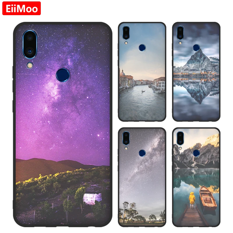 Чехол EiiMoo для телефона Meizu Note 9 чехол с модным принтом мягкий черный силиконовый
