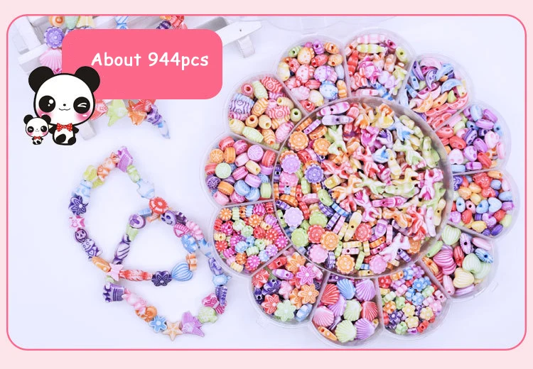 Hai Yang Модные игрушки для девочек красочные игрушки DIY браслет игрушки ювелирные изделия делая детей Хама бусины развивающие 3D головоломки Perler бусины игрушки GYH - Цвет: Hai Yang